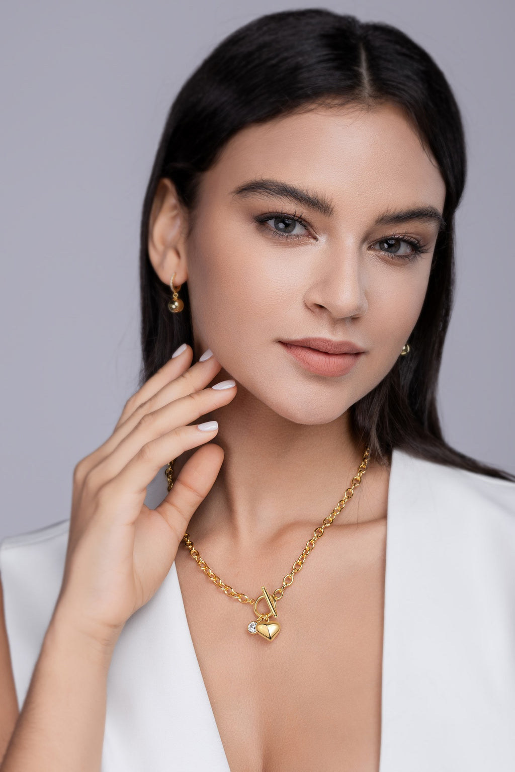 1Meteor Wish Luxury Fashion Diamond Pendant Necklace Set With Mosan Diamond Silver Ornaments Prohibit TikTok sales.