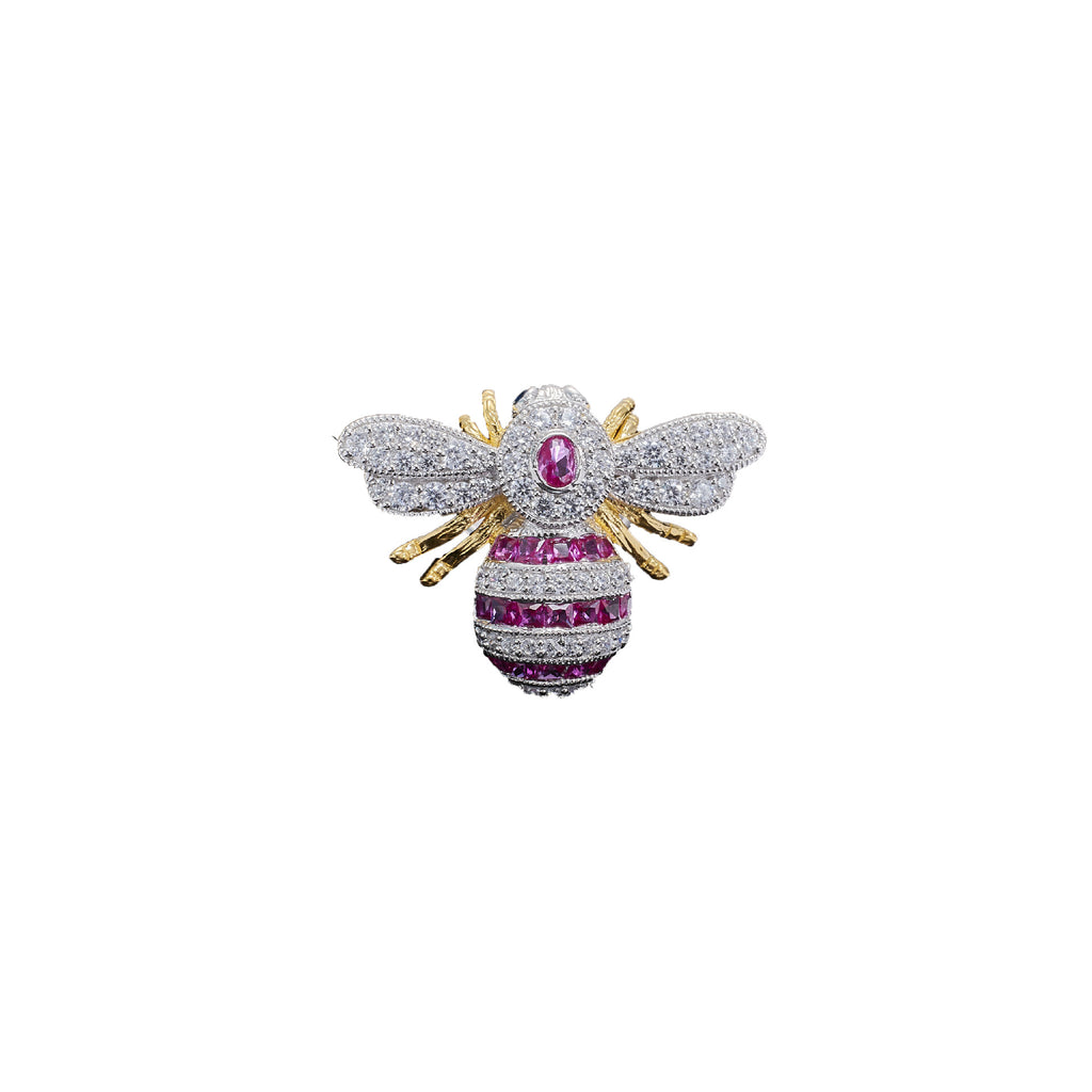 Italian Craftsmanship Retro Court Style Small Bee Brooch.