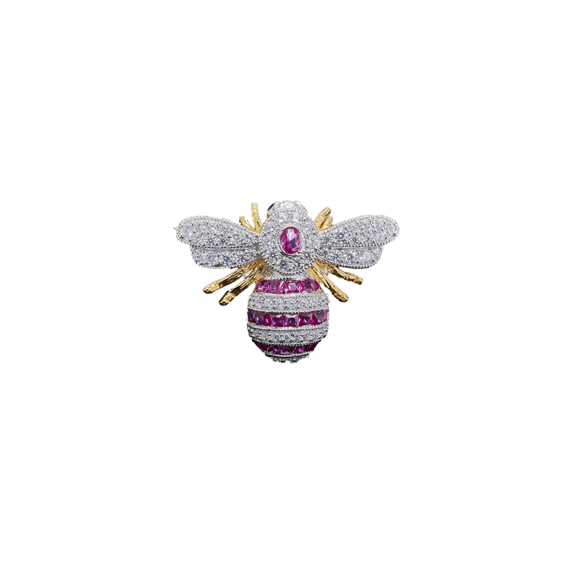 Italian Craftsmanship Retro Court Style Small Bee Brooch.