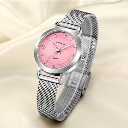 Women's Watch Small Quartz Steel Mesh Belt