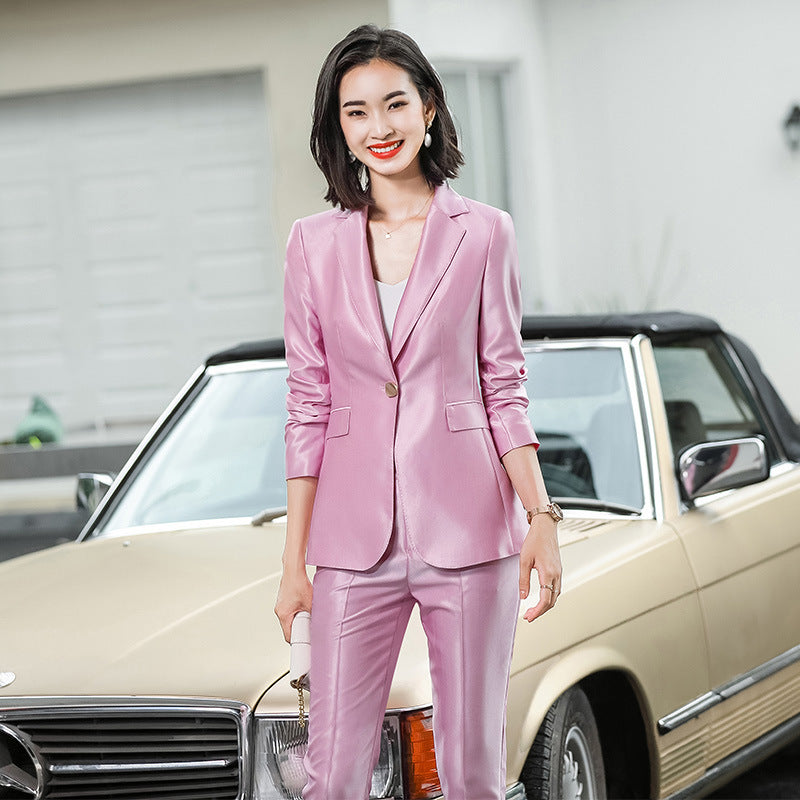 Acetate Suit Suit Female High Sense Professional Wear.