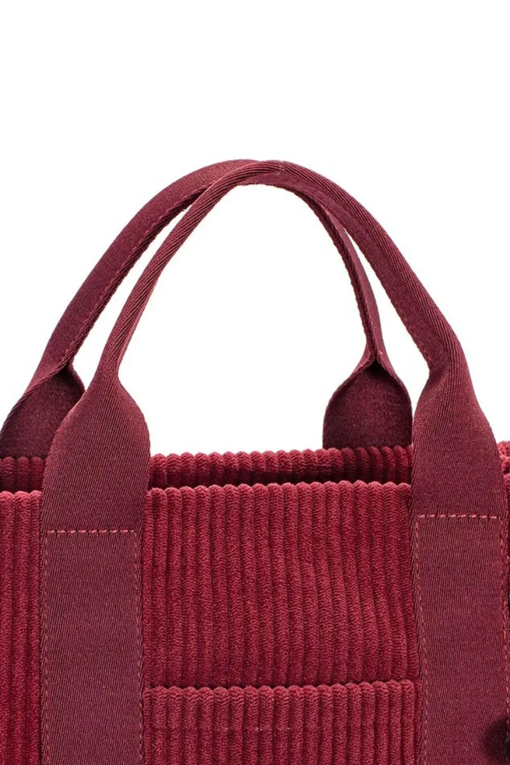 David Jones Corduroy Handbag Bag with Charm Details