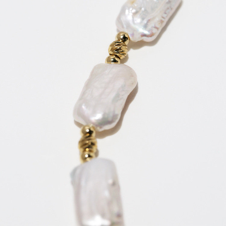 Natural Baroque Pearl Collar Chain Jewelry.