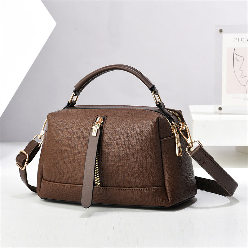 Carmine Classy Handbag - Selling Custom Logo New Fashion Small Square PU Leather Crossbody Shoulder Bag Zipper Large Capacity Casual Woman's Handbag