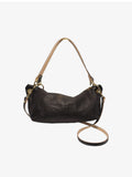 Blair Shoulder Bag, Black Embossed Leather