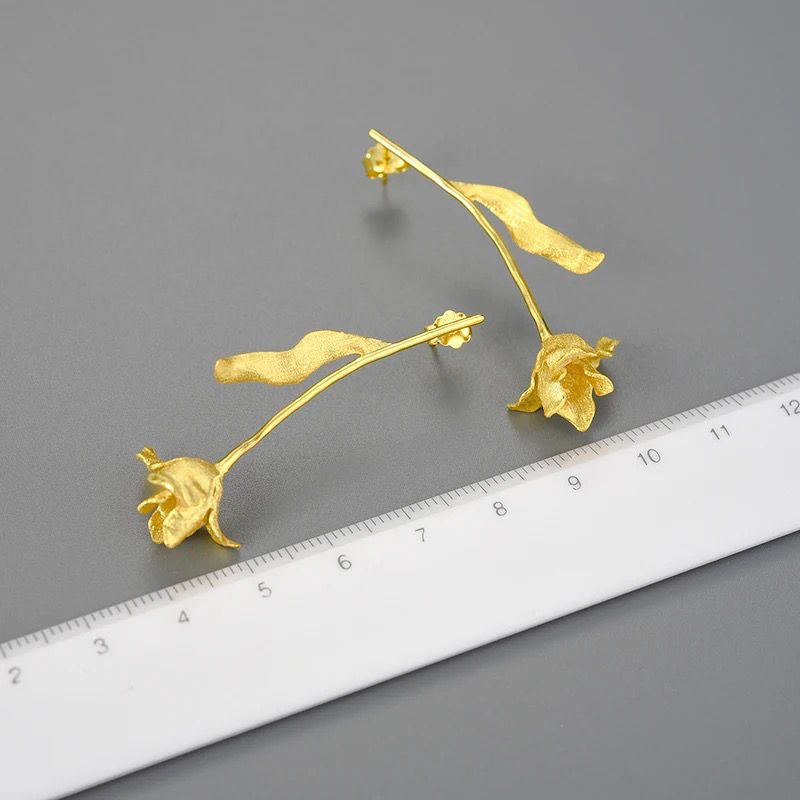 Shiny Flower Earrings