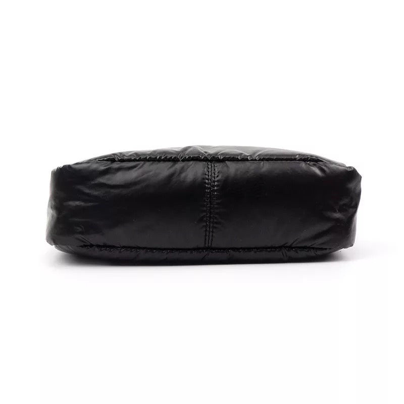 The Carina Puffer Crossbody - Silver