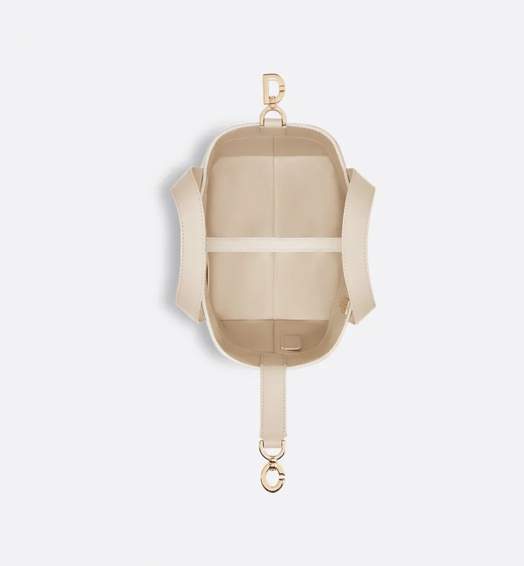 Small Toujours Vertical Tote Bag Powder Beige Macrocannage Calfskin