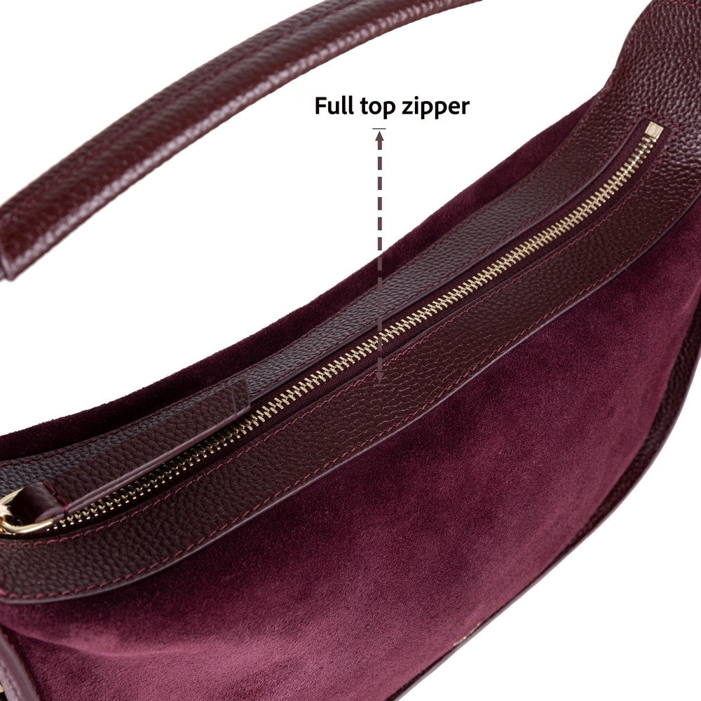 Dolcezza Women’s Suede Leather Bag – Suede Leather Women’s Tote & Shoulder Bag for Everyday Elegance | Minimal & Handcrafted