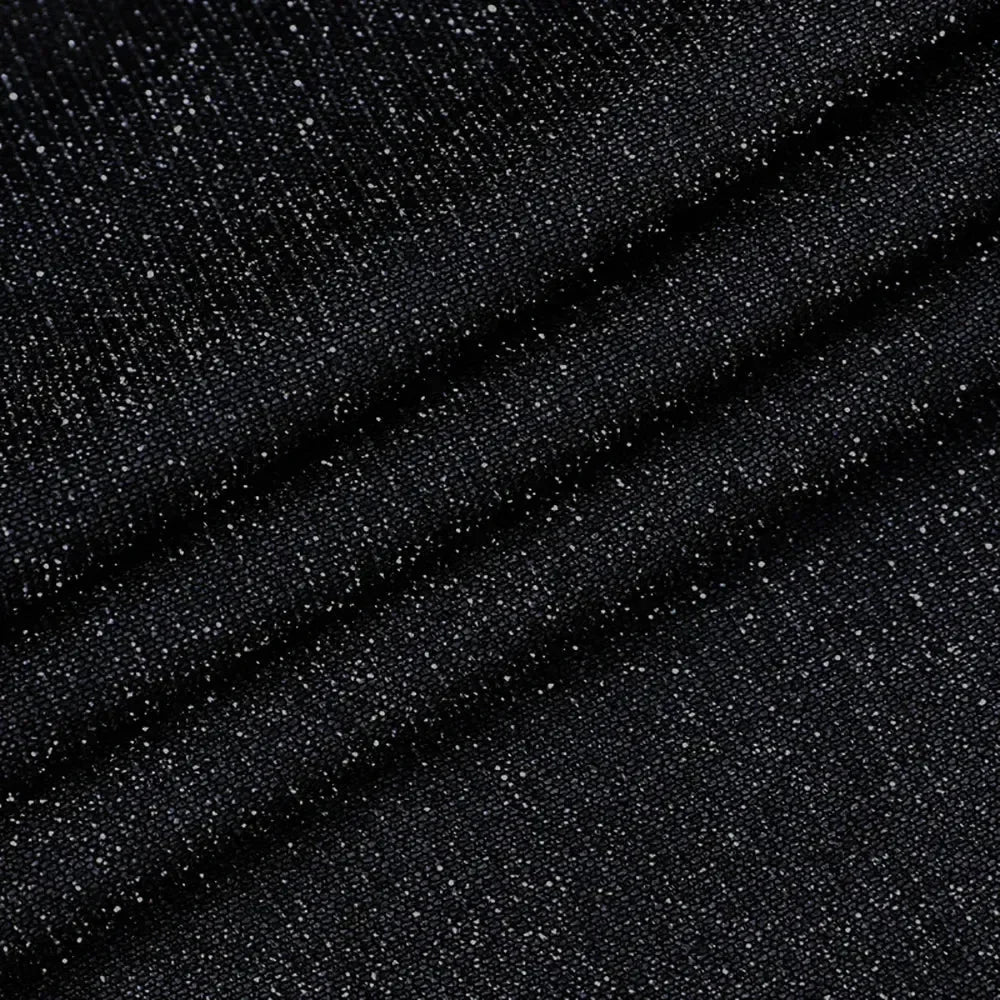 Sexy 90s Cowl-Neck Rave Dress - Glitter Y2K Clubwear | Femstylo