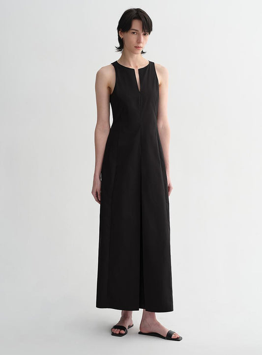 Aeressa Cocoon‑Line Pleated Dress