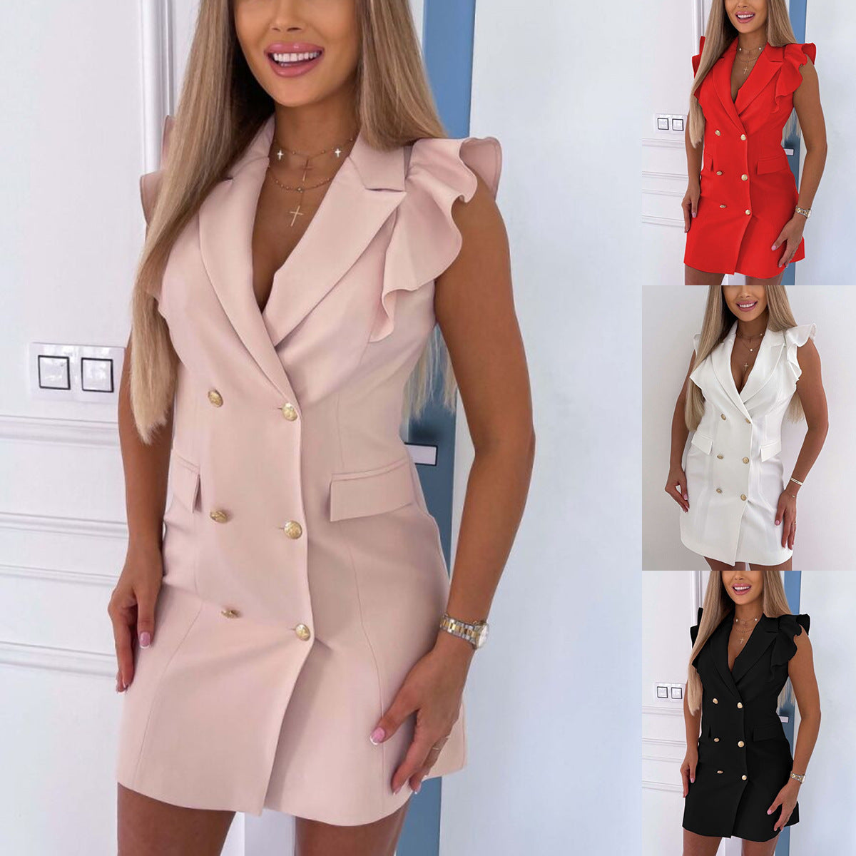 Vestido blazer con alas de ángel