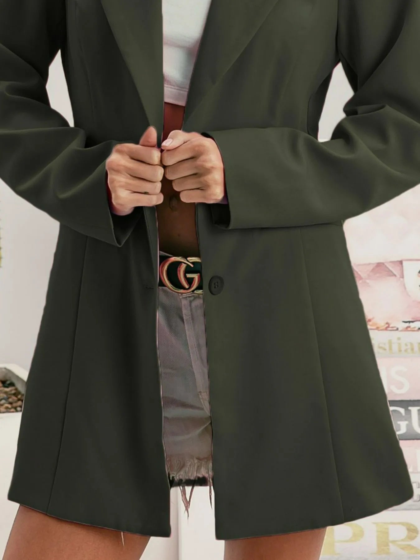 BiBi Single Breasted Peaked Lapel Blazer