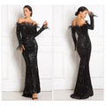 Off-the-shoulder Fishtail Party Formal Dress (See size chart where applicable)