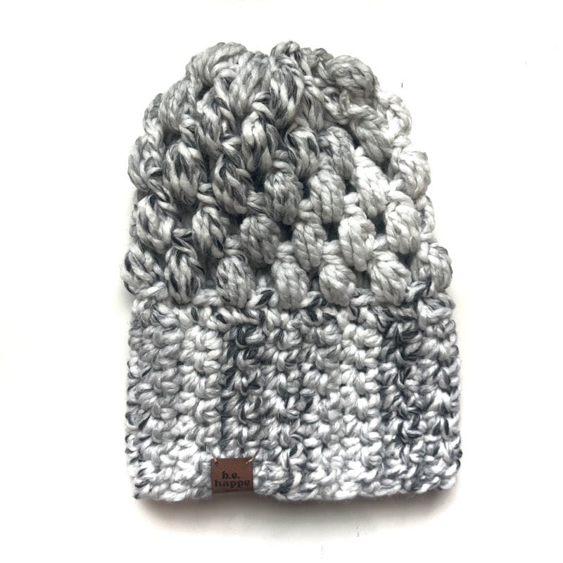 Crochet Slouch Hat | Marble Slouchy Beanie