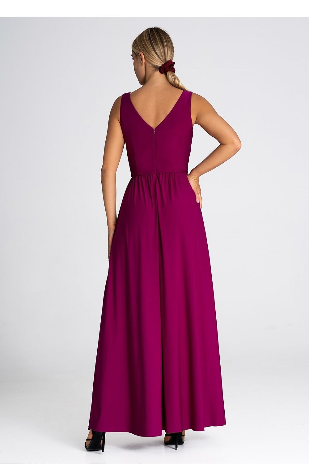 Eravine Deep V-Neck Maxi Dress