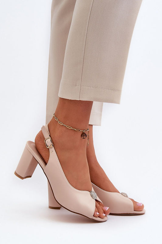 Nivaria Ornamented Heel Strap Sandals