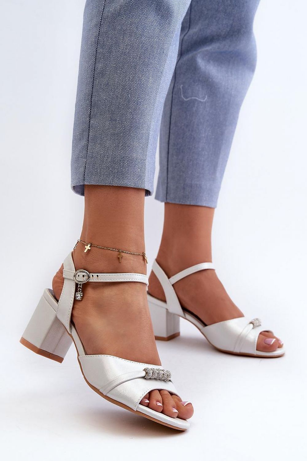 Avenari Soft Suede Embellished Sandals