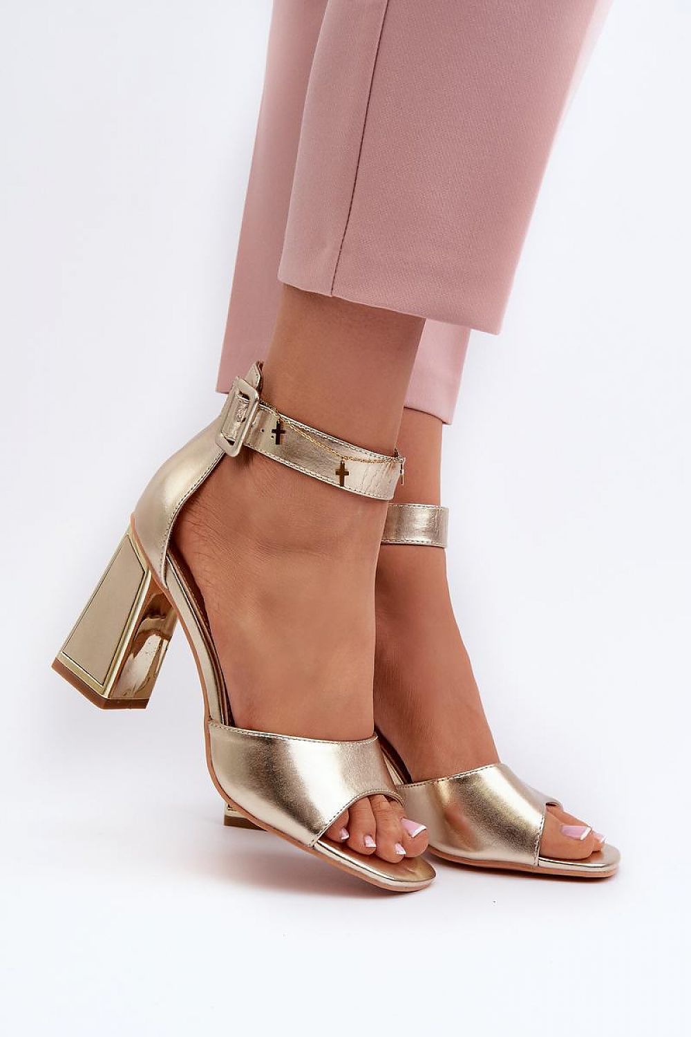 Lunavia Elegant Buckled Heel Sandals
