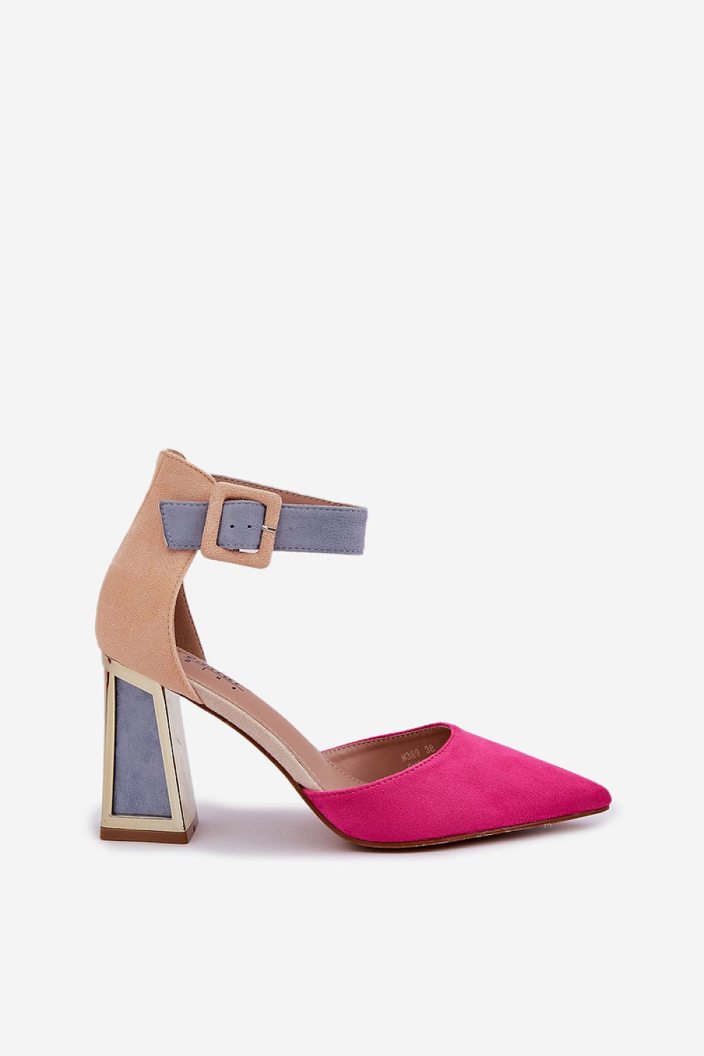 Avenira Suede Mirror-Heel Sandals