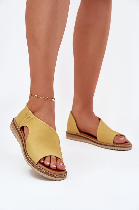 Orranise Covered-Heel Leather Sandals