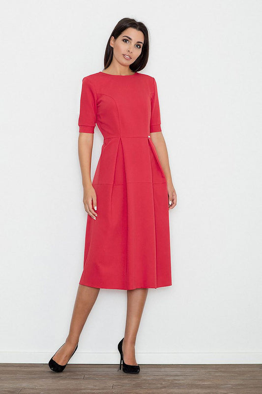Maelira Cotton Maxi Dress with Pleats