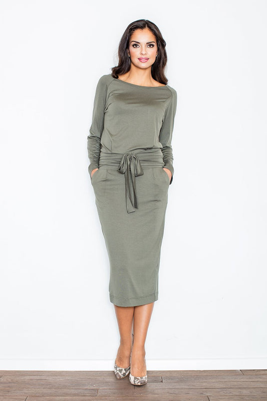 Melira Belted Boatneck Daydress
