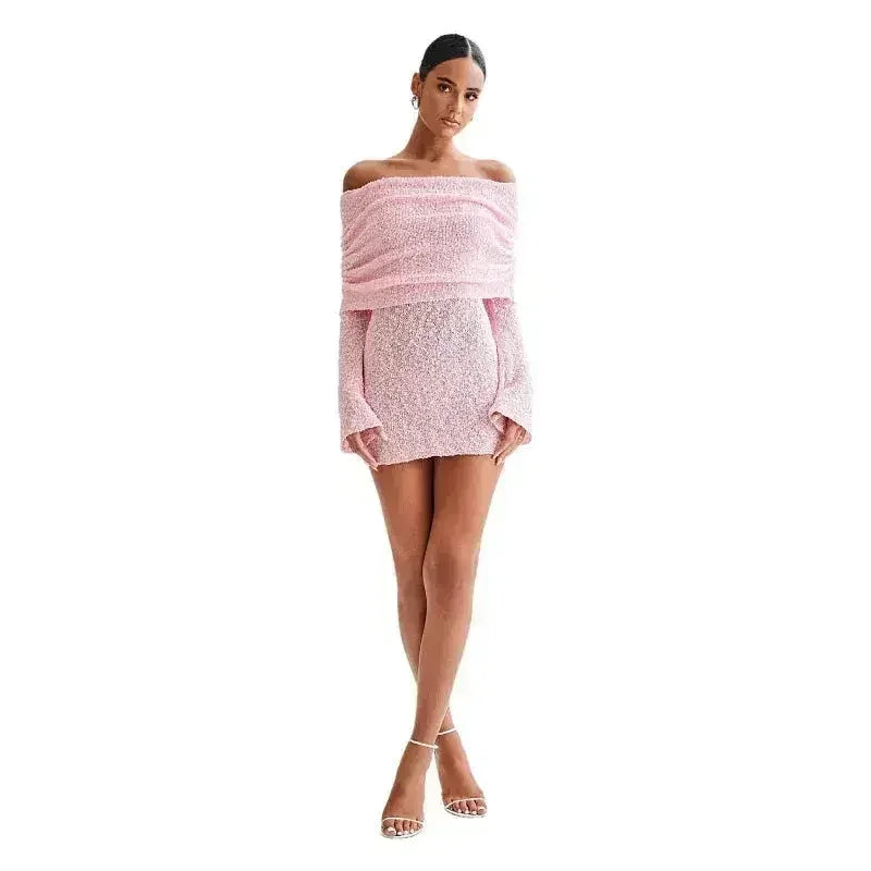 25 Edition – Off-Shoulder Knit Bodycon Dress