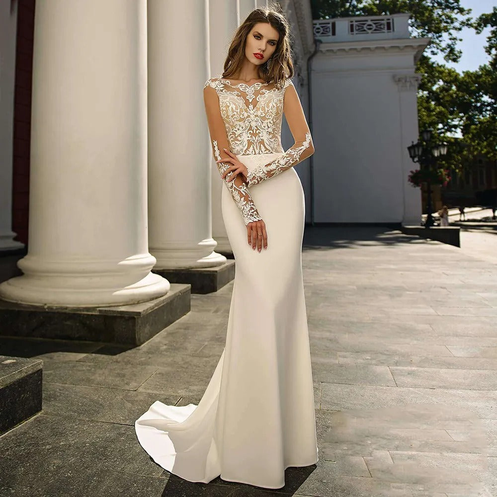 Linear Vision Mermaid Gown