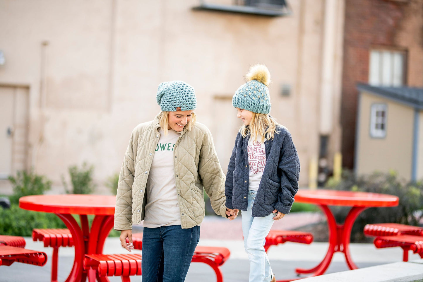 Crochet Simple Slouch Hat | Succulent Blue Beanie