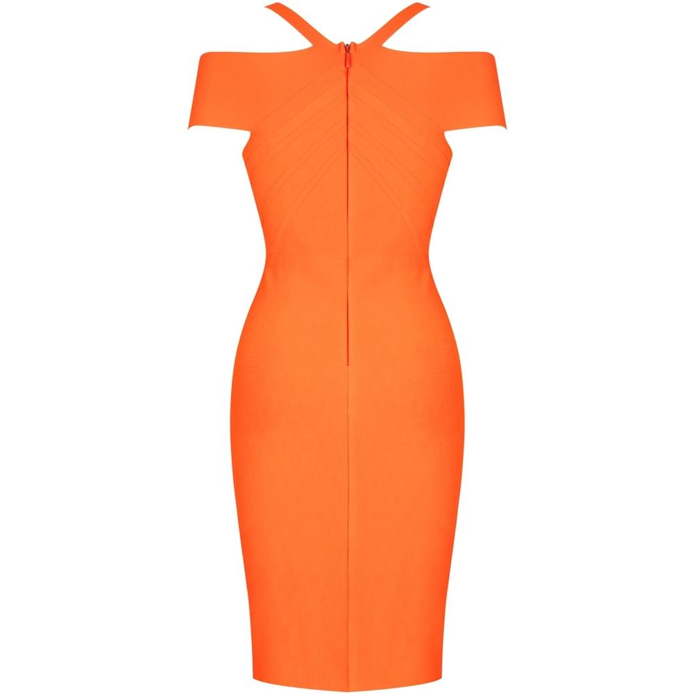 Nysara Off‑Shoulder Bandage Dress