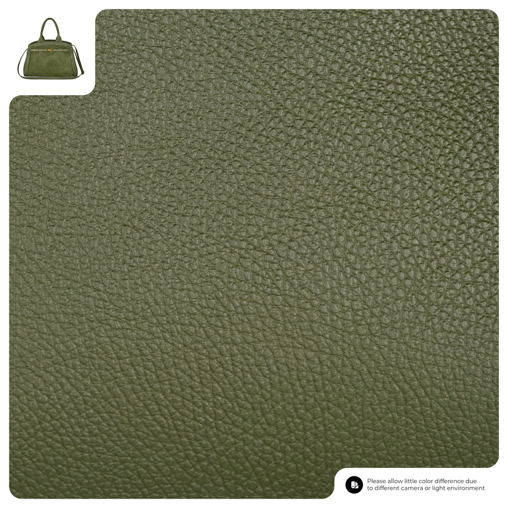 Italian Genuine Suede & Calf Leather Top-Handle Bag 333155