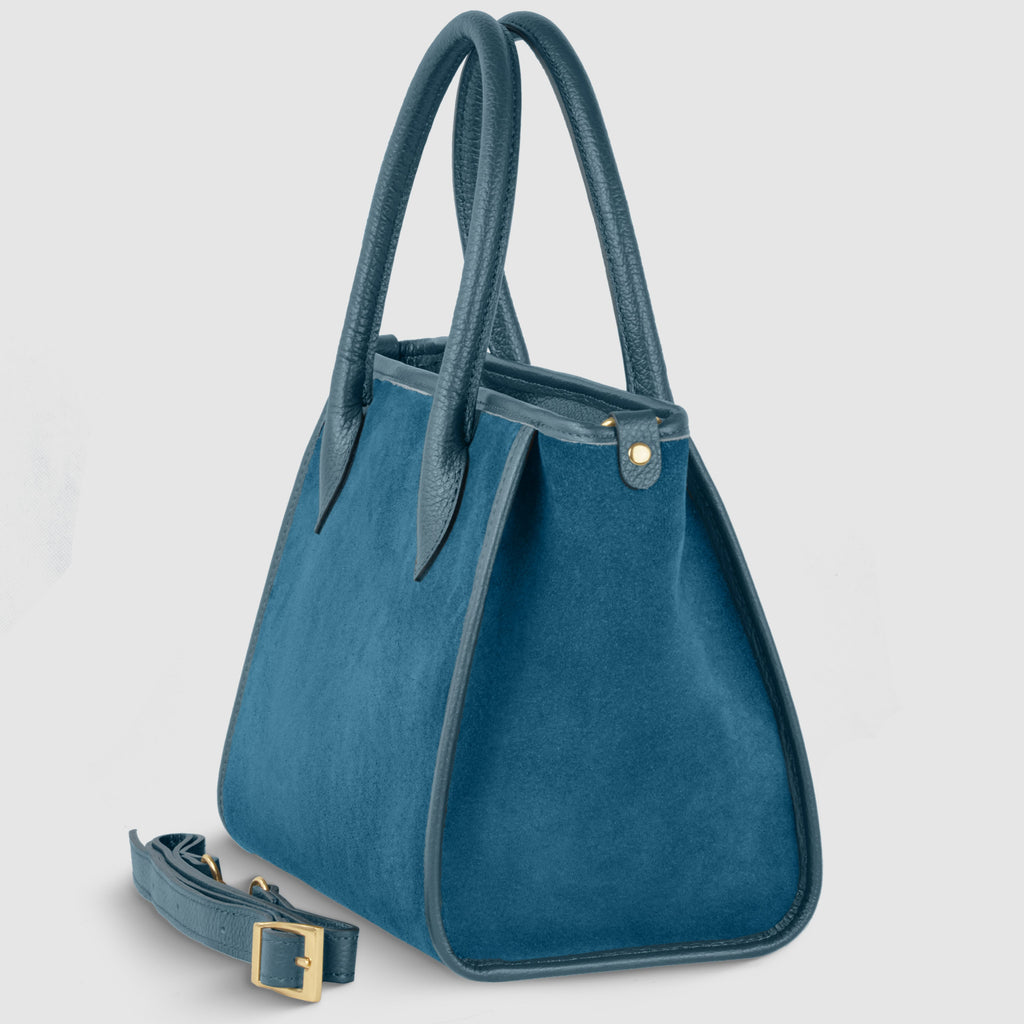 Italian Genuine Suede Top-Handle Bag 292711