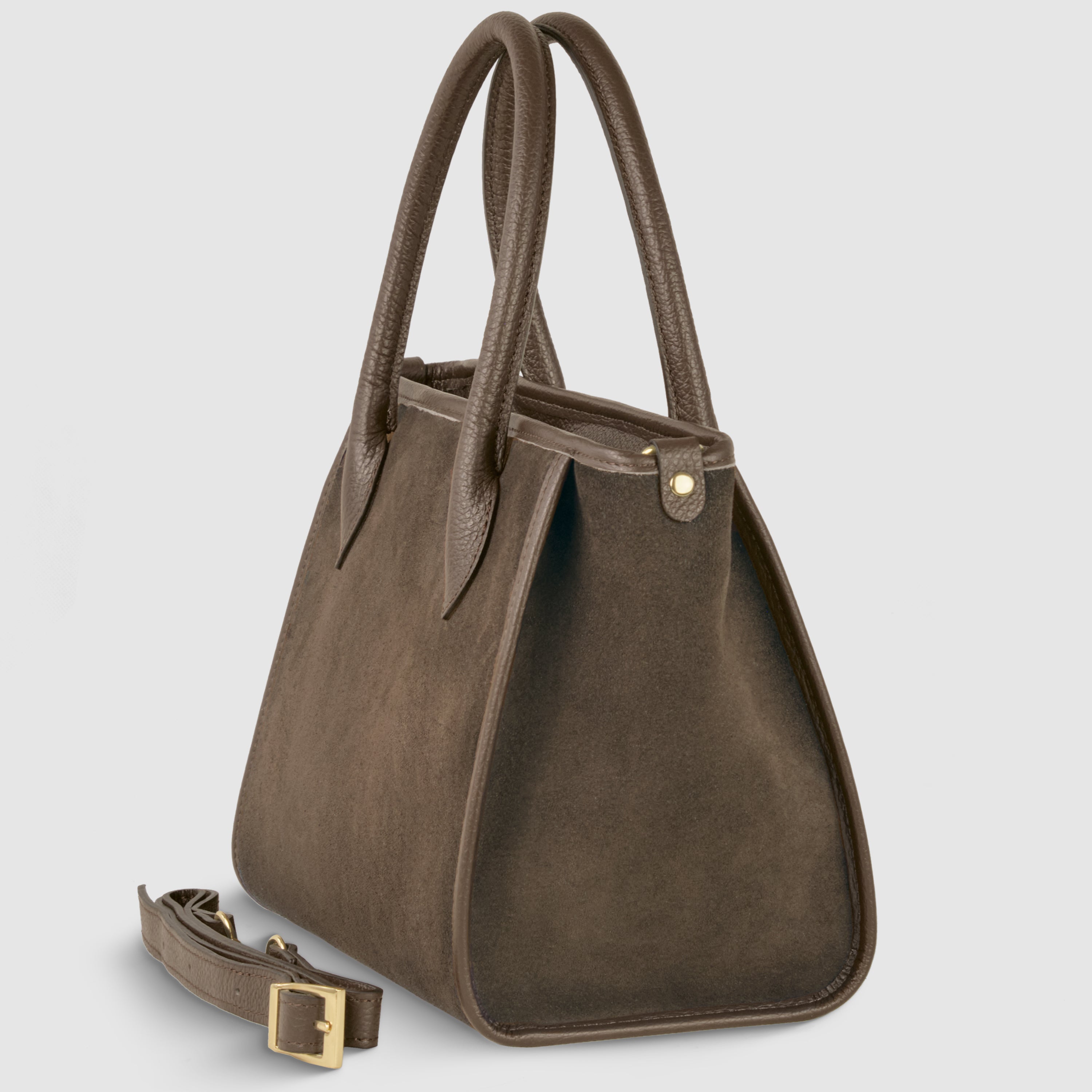 Italian Genuine Suede Top-Handle Bag 292711