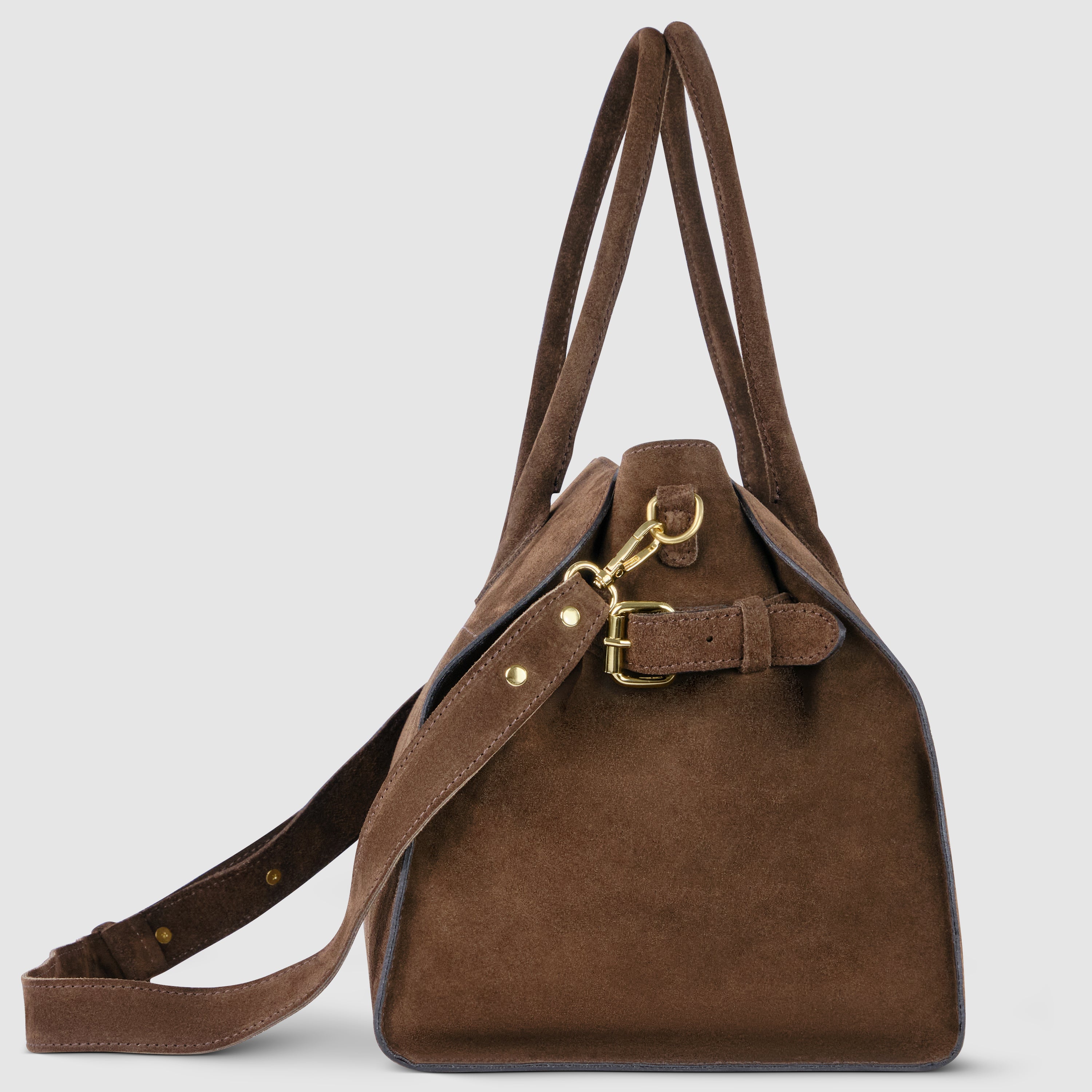 Italian Genuine Suede Top-Handle Bag 413912